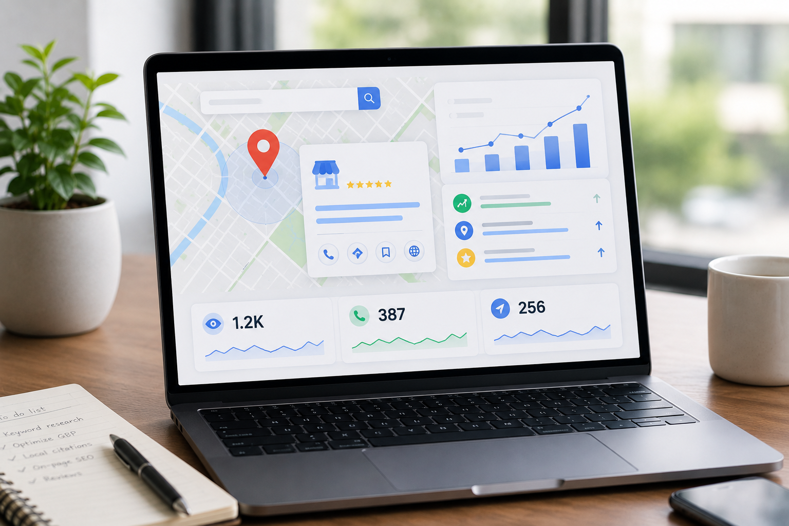 local SEO results from a web design for Mohali client