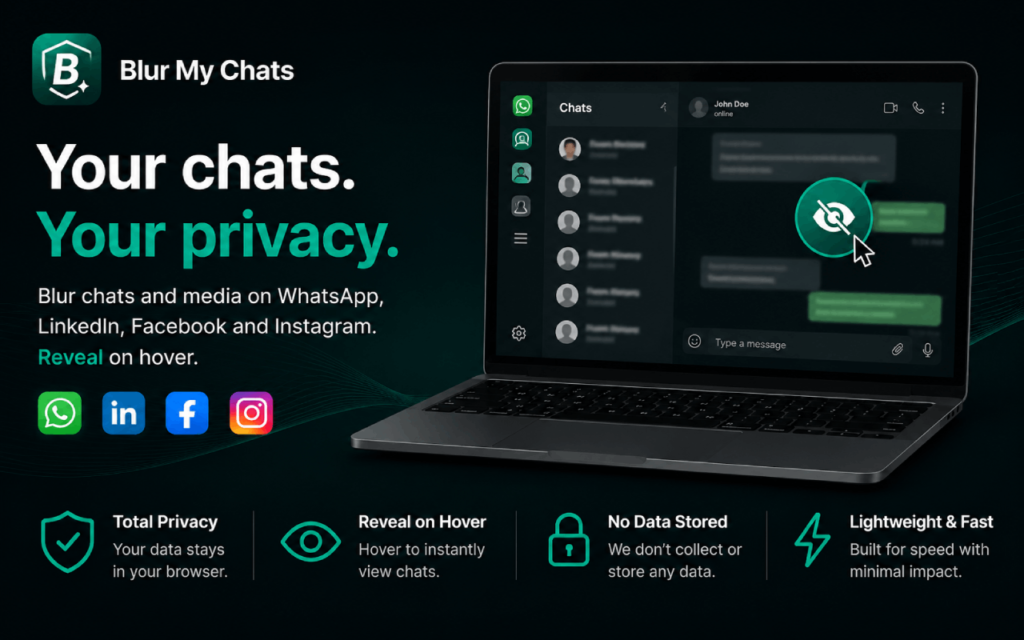 Blur My Chats browser extension