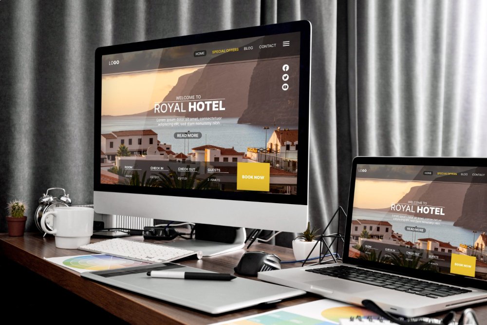 Business and startup website design example for international clients