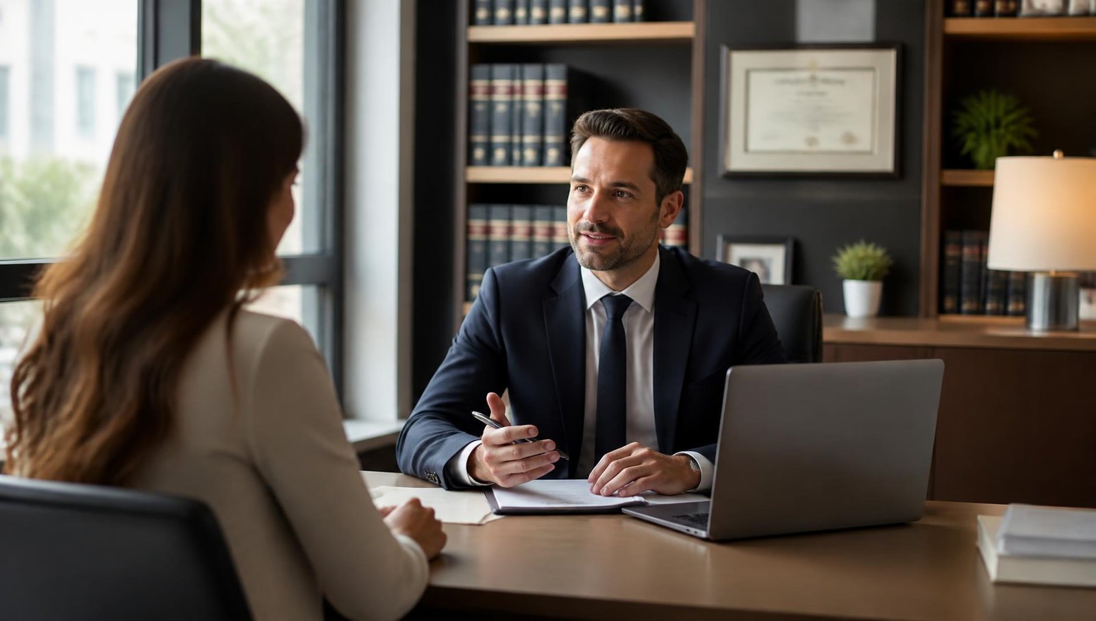law firm website design services hero banner with modern legal practice site