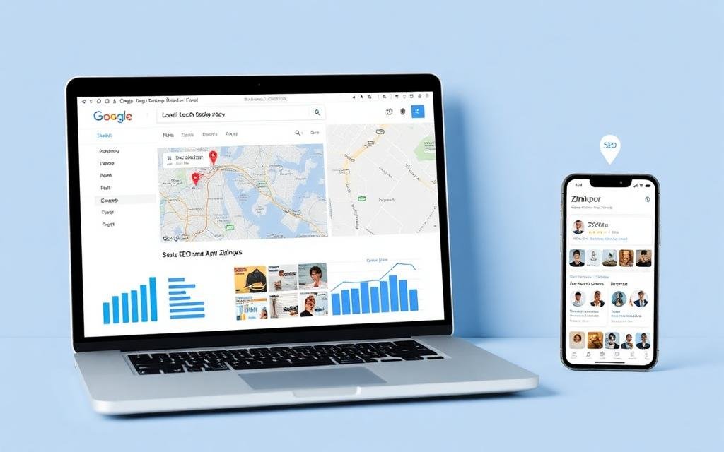 local SEO results from a web design for Zirakpur client