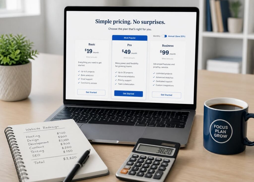 web design pricing for United Kingdom businesses, Stack Decode