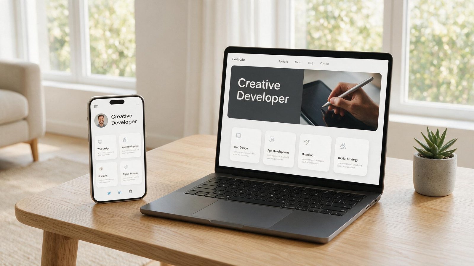 website mockup built with web design for Chandigarh