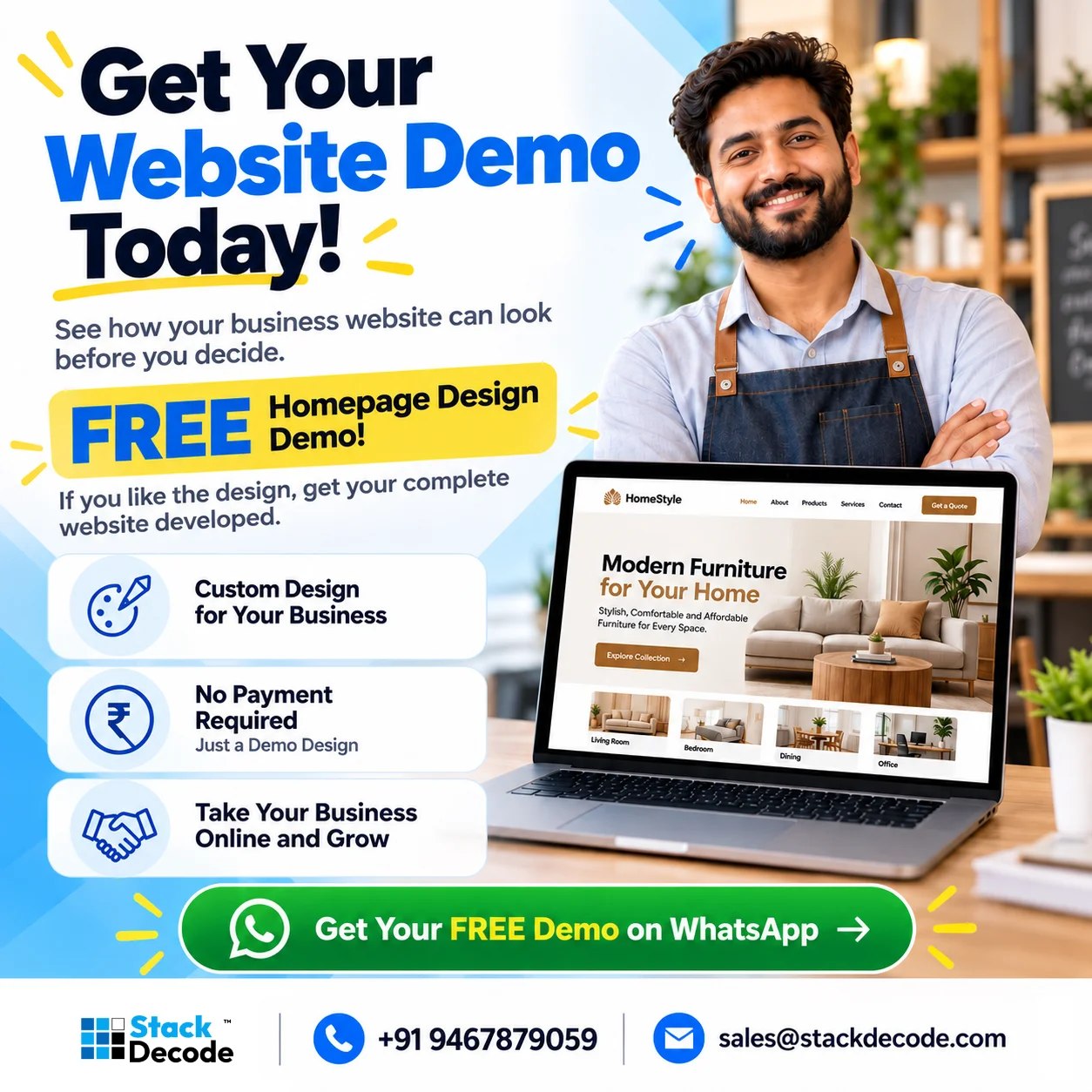 Get Free Website Mockup